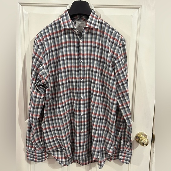 Billy Reid Men’s Medium Slim Cut Long Sleeve Button Down Shirt - Picture 1 of 8